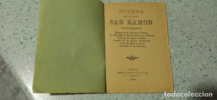 Antiquarische B&uuml;cher: NOVENA DEL GLORIOSO SAN RAMON NONACIDO MADRID 1898