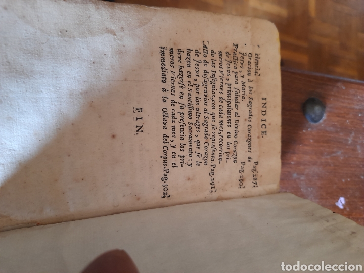 Libros antiguos: Pr&aacute;ctica de la Devocion a los Sant&iacute;simo Corazones de Jes&uacute;s y Maria, libro de 1743 - Foto 5