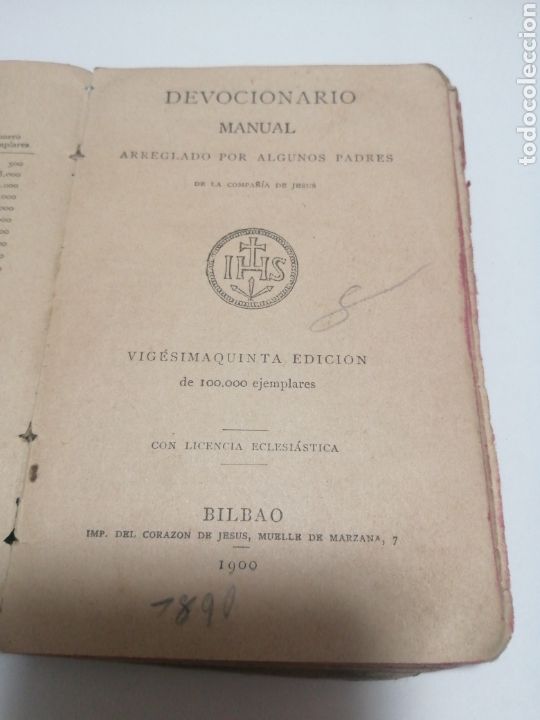 Libros antiguos: DEVOCIONARIO MANUAL LIBRO ANTIGUO - Foto 1