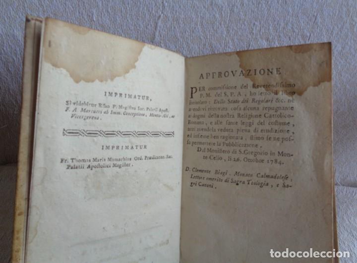 Libros antiguos: DELLO STATO DE REGOLARI 1784 - Foto 3