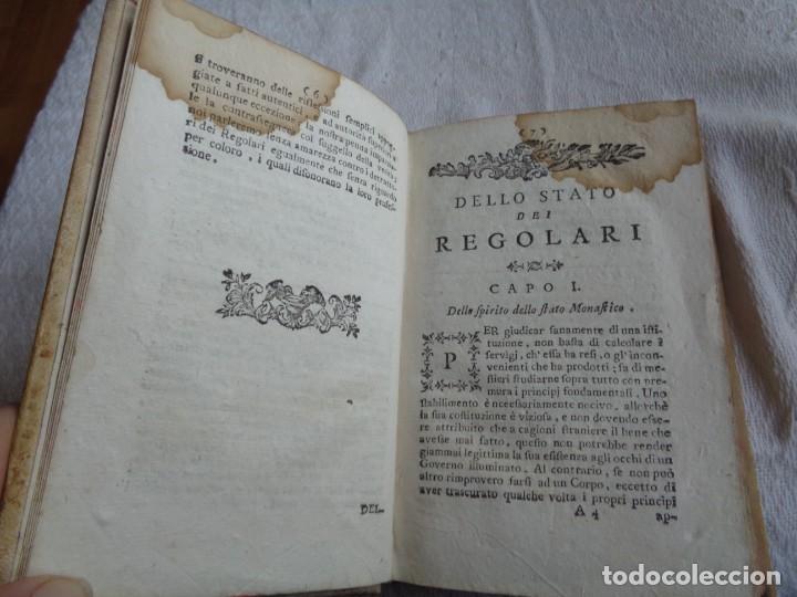 Libros antiguos: DELLO STATO DE REGOLARI 1784 - Foto 5
