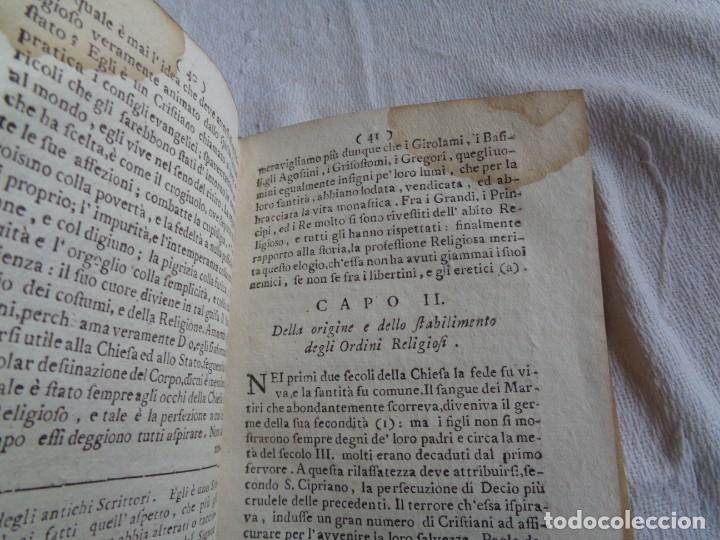 Libros antiguos: DELLO STATO DE REGOLARI 1784 - Foto 6