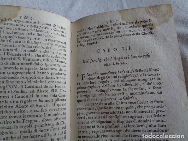 Libros antiguos: DELLO STATO DE REGOLARI 1784 - Foto 7