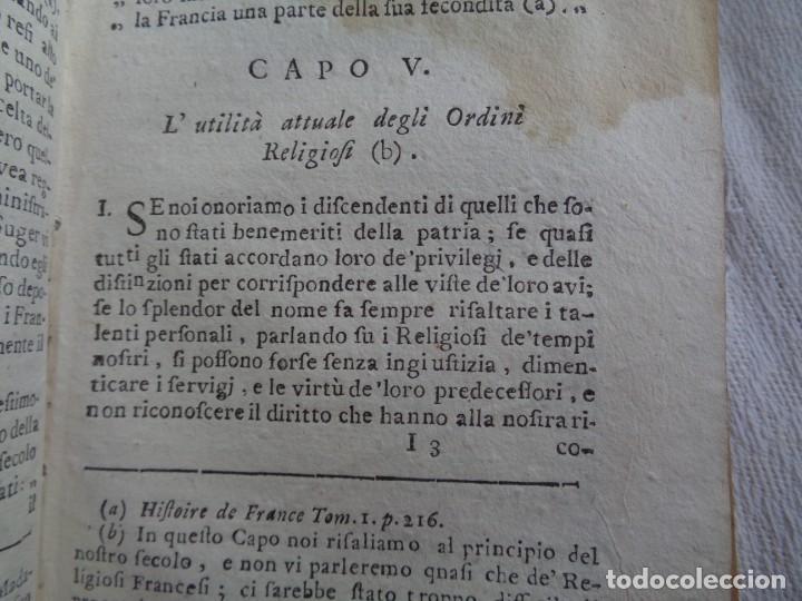 Libros antiguos: DELLO STATO DE REGOLARI 1784 - Foto 9
