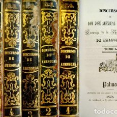 Libros antiguos: AMENGUAL BATLE, JOSÉ DE. DISCURSOS. 6 VOLÚMENES. 1839-1841.