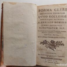 Libros antiguos: LIBRERIA GHOTICA. FORMA CLERI SECUNDUM EXEMPLAR QUOD ECCLESIAE SANCTISQUE PATRIBUS. 1770
