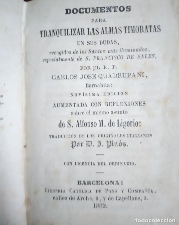 Libros antiguos: Documentos para tranquilizar el alma timorata - Foto 1