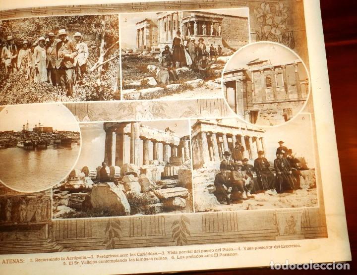 Libros antiguos: Album recuerdo de la 2ª peregrinacion Hispano Americana a tierra Santa y Roma 1925, dibujos y fotogr - Foto 7 - 305145073