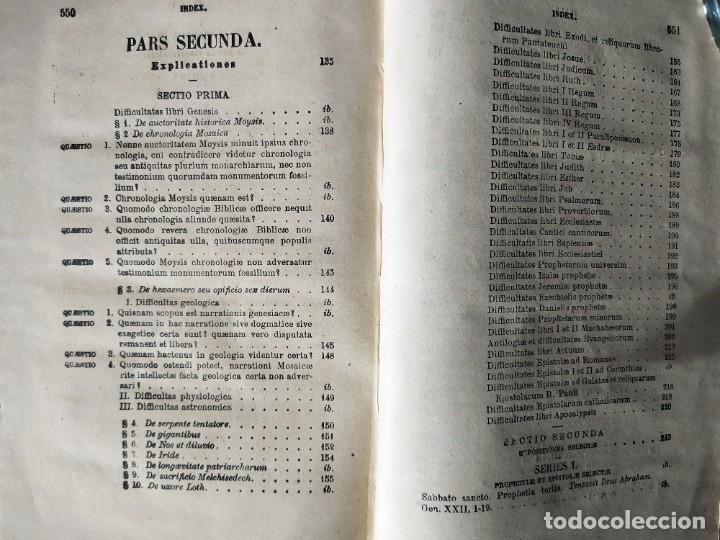 Libros antiguos: CURSUS SCRIPTURAE SACRAE. Schouppe. Tomo 1. - Foto 2