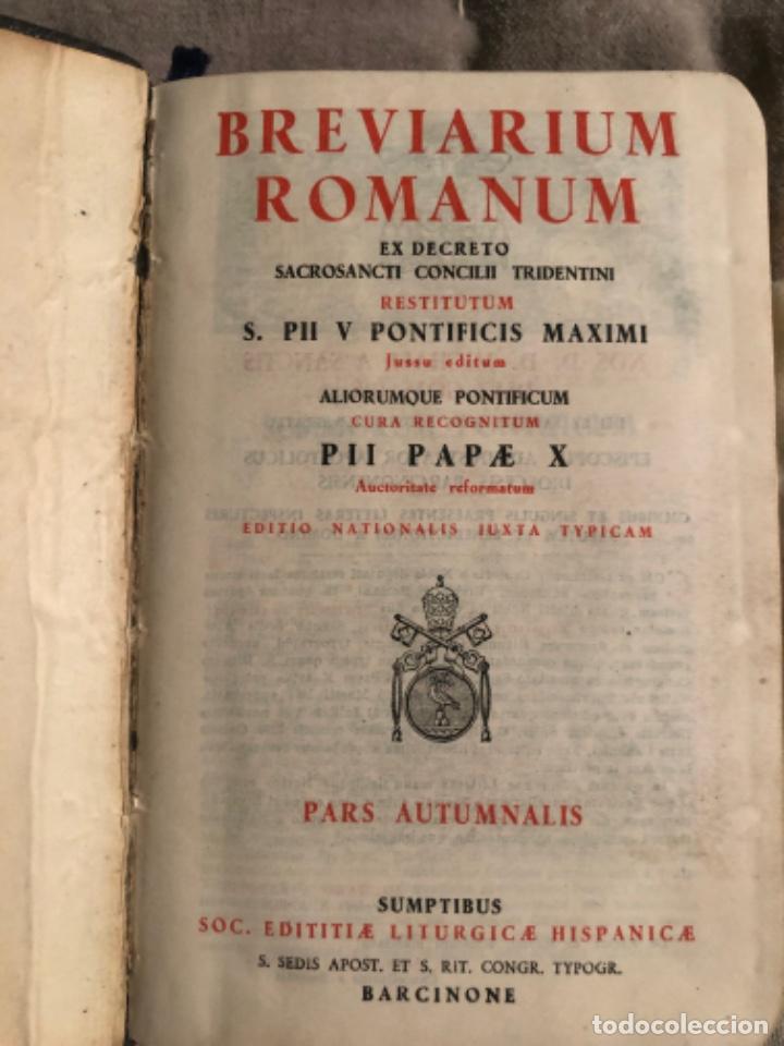 Libros antiguos: Libro Breviarium Romanum - Foto 4