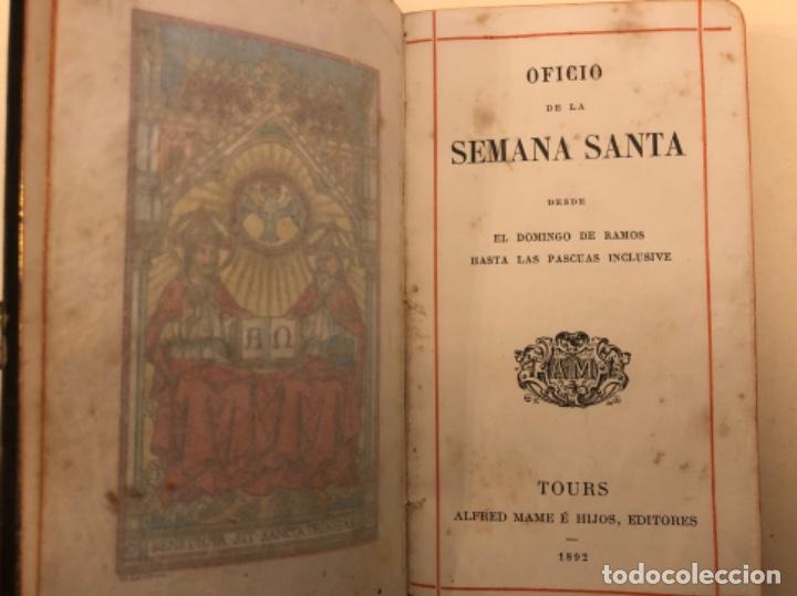 Libros antiguos: OFICIO DE LA SEMANA SANTA DESDE EL DOMINGO DE RAMOS HASTA LAS PASCUAS INCLUSIVE