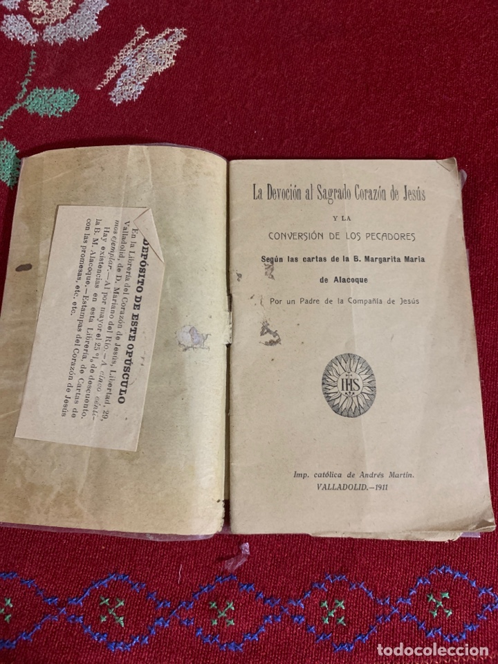 Libros antiguos: La Devoci&oacute;n al Sagrado Coraz&oacute;n de Jes&uacute;s y la conversi&oacute;n de los pecadores&hellip; - Foto 3