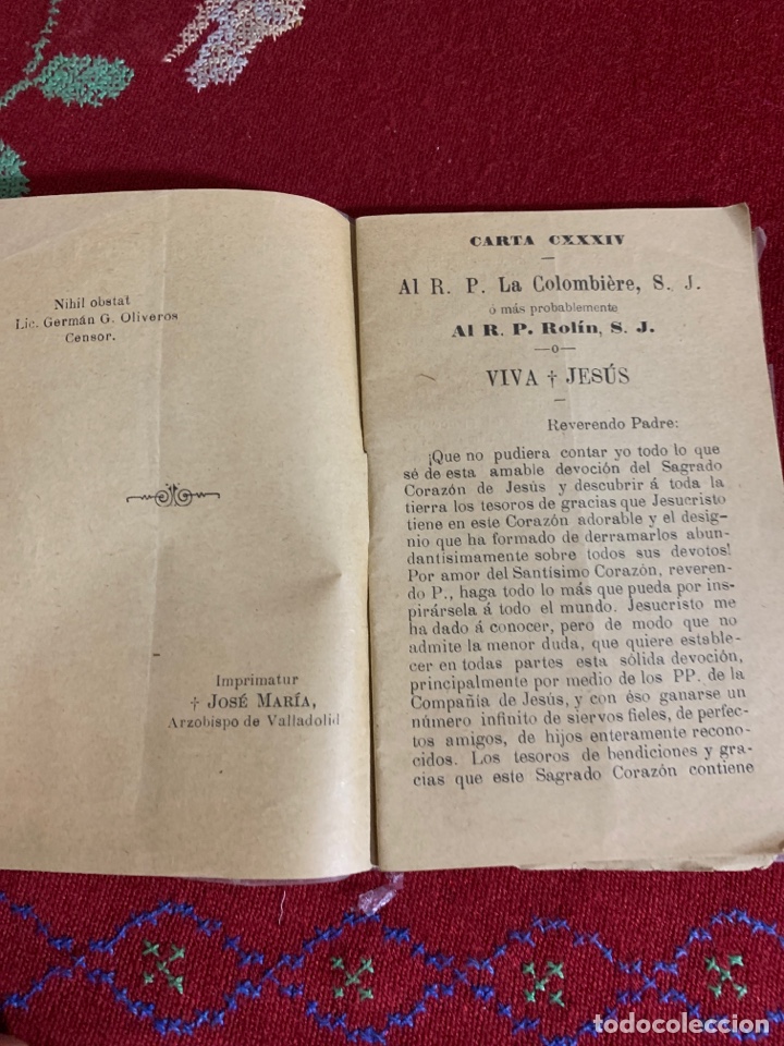 Libros antiguos: La Devoci&oacute;n al Sagrado Coraz&oacute;n de Jes&uacute;s y la conversi&oacute;n de los pecadores&hellip; - Foto 4