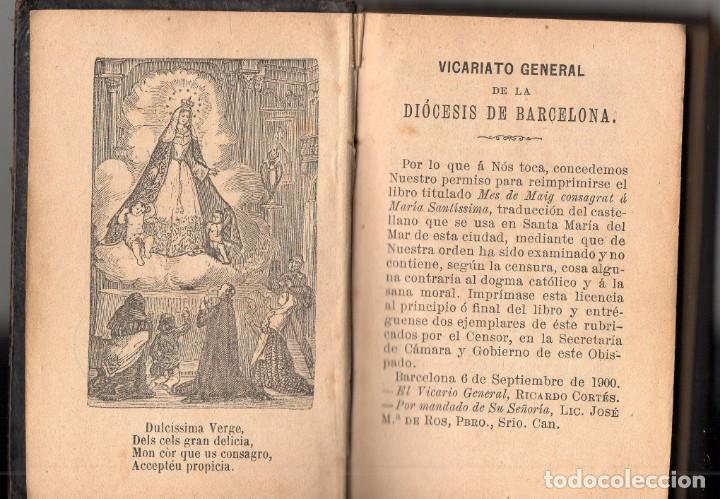 Libros antiguos: Mes de Maig 1900. En catal&aacute;n - Foto 4