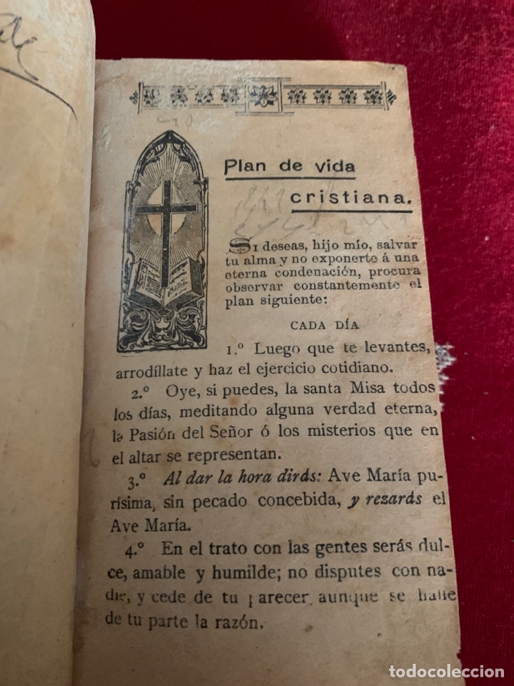 Libros antiguos: Plan de vida cristiana. - Foto 3