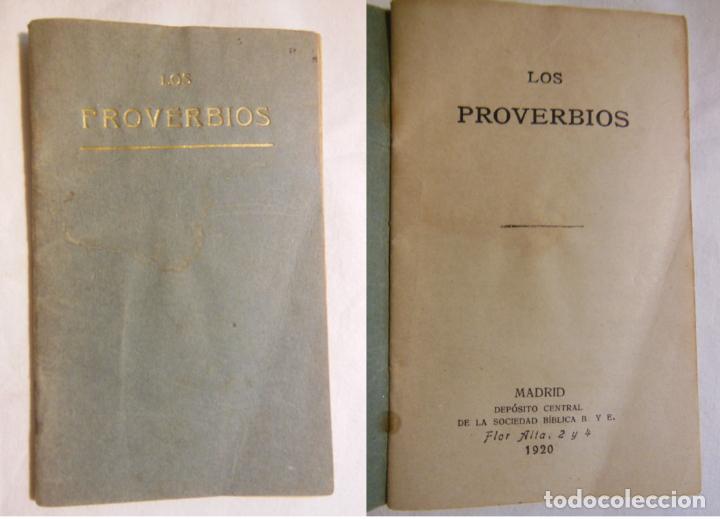 Libros antiguos: LOS PROVERBIOS. - Foto 1