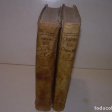 Libros antiguos: DOS TOMOS TAPAS DE PERGAMINO..CARTAS DEL PAPA CLEMENTE XIV...AÑO 1787. Lote 319067098
