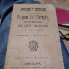 Libros antiguos: VIRGEN DEL CARMEN 1894 - NOVENARIO Y SEPTENARIO