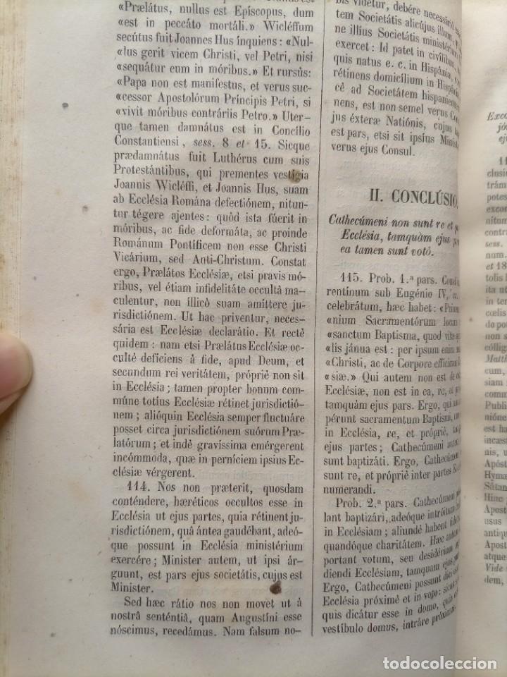 Libros antiguos: 1861 Institutiones teologicae 1, 3 y 4 - Foto 4