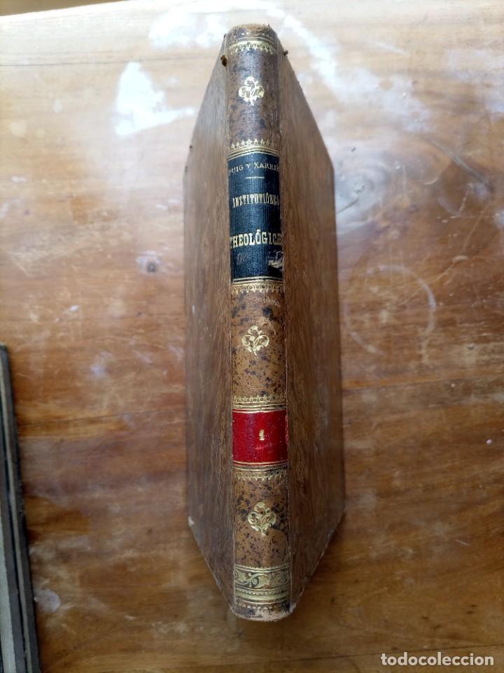 Libros antiguos: 1861 Institutiones teologicae 1, 3 y 4 - Foto 13