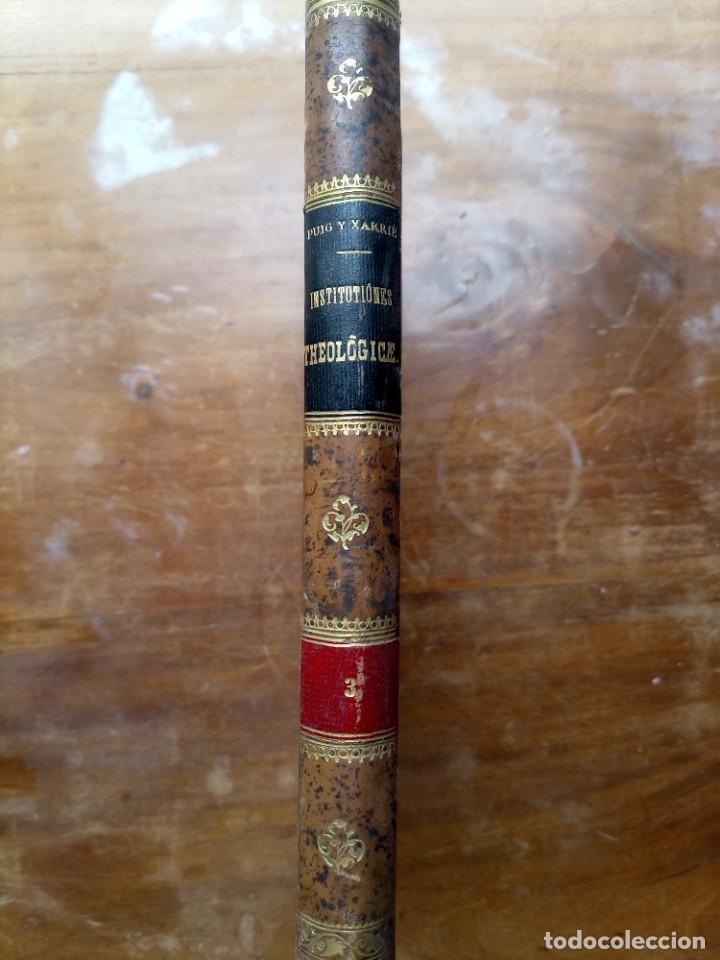 Libros antiguos: 1861 Institutiones teologicae 1, 3 y 4 - Foto 14