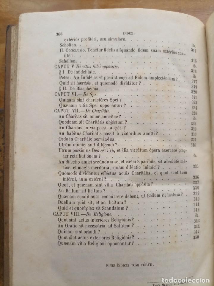 Libros antiguos: 1861 Institutiones teologicae 1, 3 y 4 - Foto 25