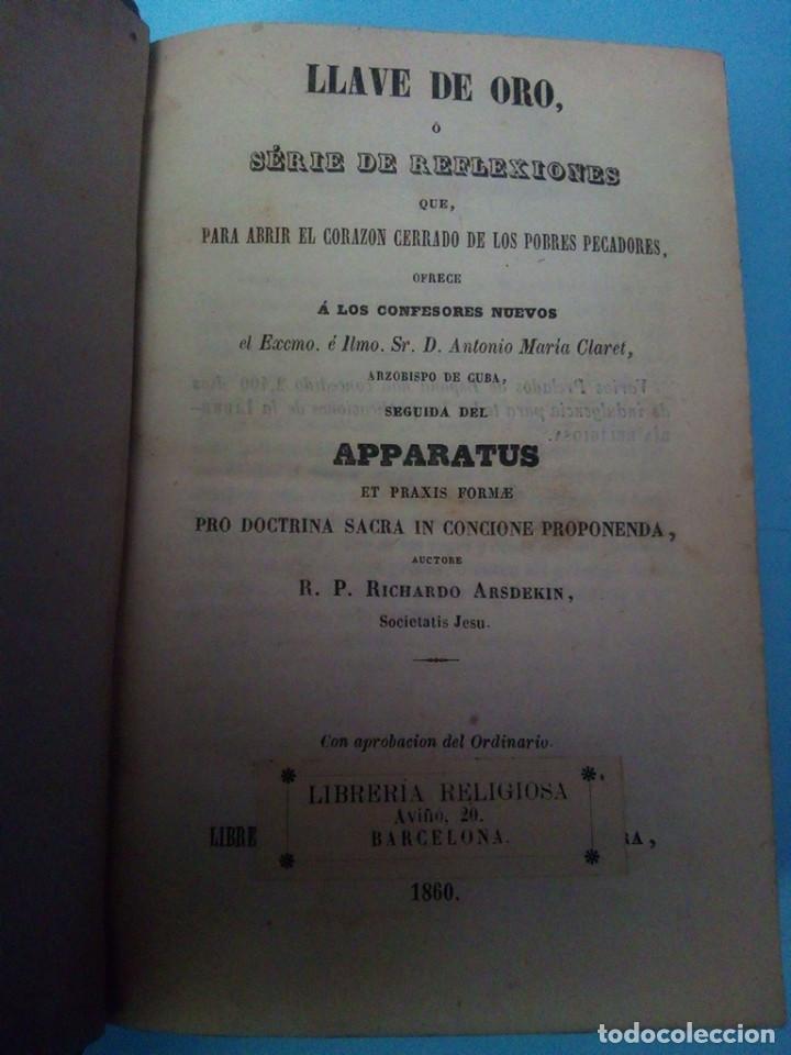 Antiquarische B&uuml;cher: Llave de oro - Apparatus et prax&iacute;s formae - 1860