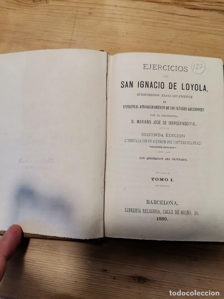 Libros antiguos: Ejercicios de San Ignacio de Loyola - Foto 2