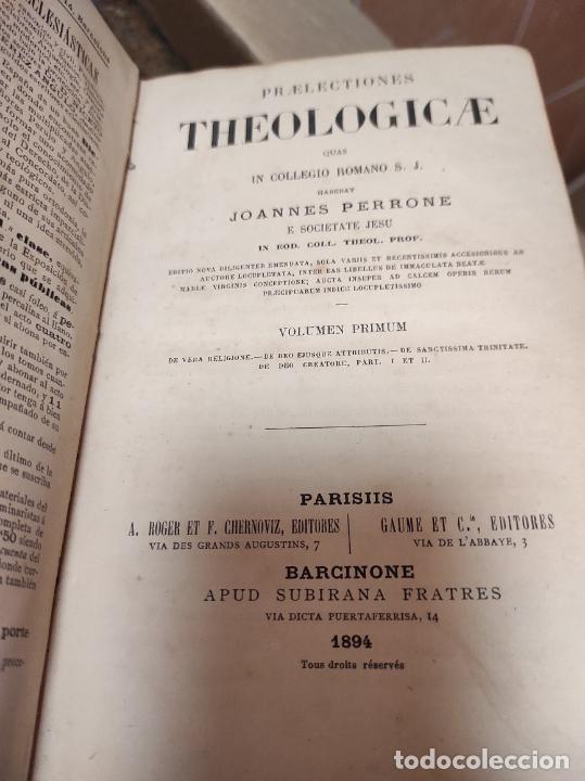 Libros antiguos: Prelectiones Theologicae - Perrone, Ioannes. Volumen 1 - Foto 2