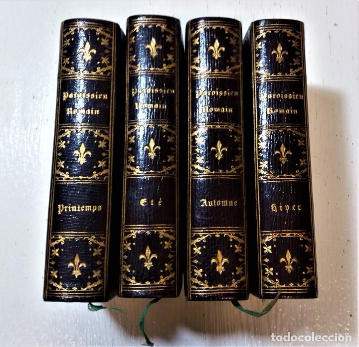 Old books: Libros Fabuloso misal Romano en cuatro tomos aprobados por el arzobispo de Tours en1882