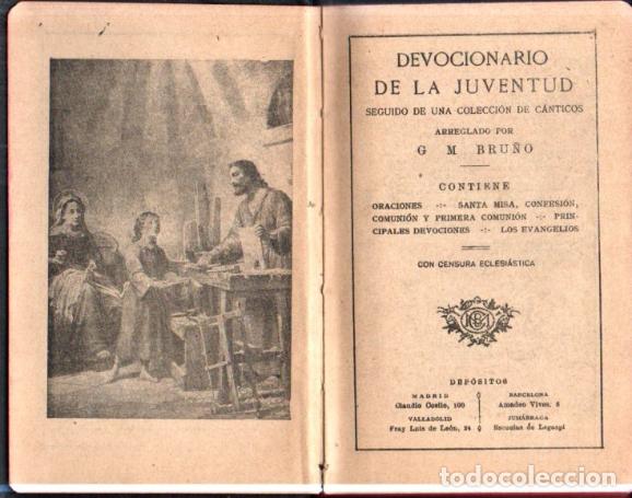 Libros antiguos: DEVOCIONARIO DE LA JUVENTUD (BRU&Ntilde;O, 1934) - Foto 3