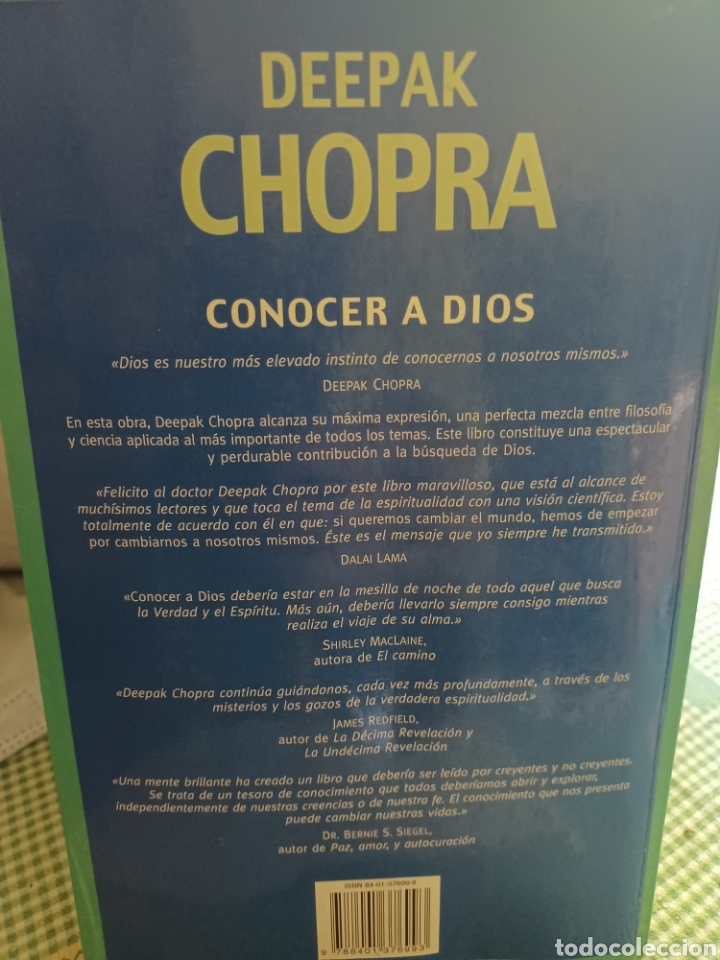 Libros antiguos: Barybook C56. Conocer a Dios Deepak Chopra - Foto 2