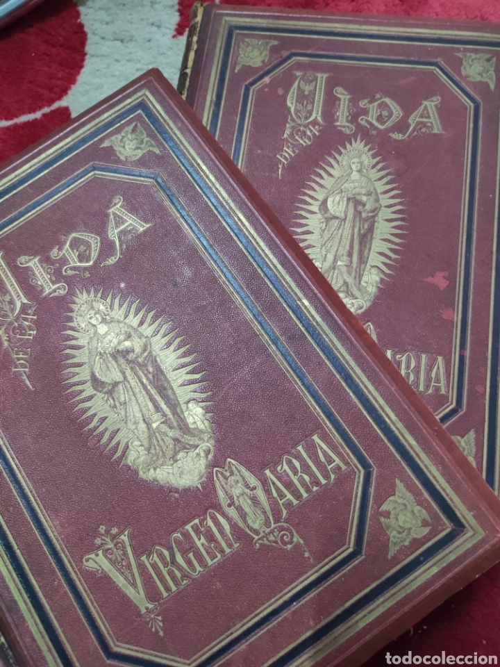 Libros antiguos: Vida de la Virgen Mar&iacute;a 2 tomos - Foto 1