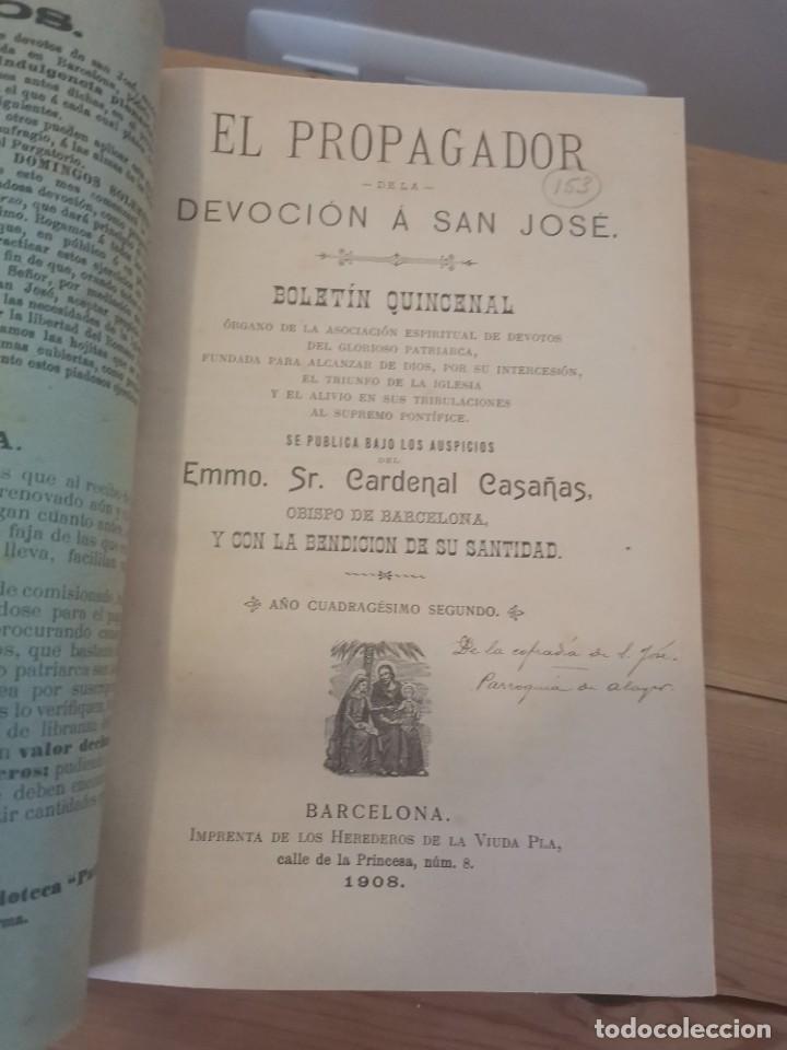 Libros antiguos: El propagado de la devoci&oacute;n a s. Jos&eacute; - Foto 3