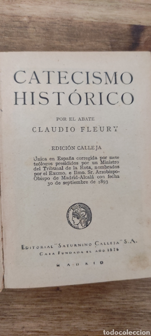 Libros antiguos: Catecismo Hist&oacute;rico, 1876 - Foto 2