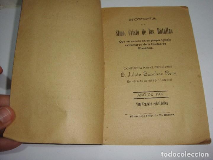 Livres anciens: Novena al Sant&iacute;simo Cristo de la Batallas. D. Juli&aacute;n Sanchez Roca. 1909