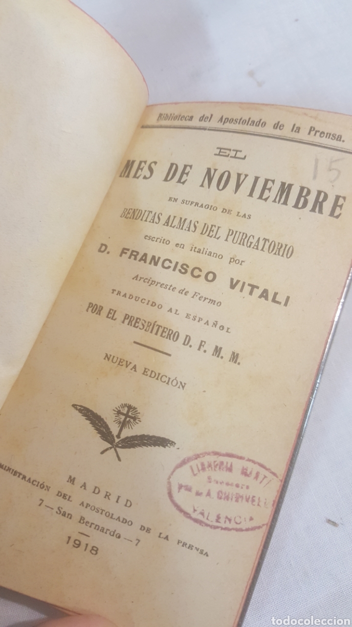 Libros antiguos: LIBRO S.XX, 1918 MISAL EL MES DE NOVIEMBRE