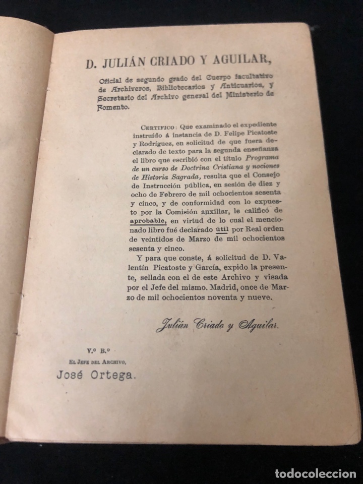 Libros antiguos: COMPENDIO DE RELIGI&Oacute;N , A&Ntilde;O 1900 - Foto 5