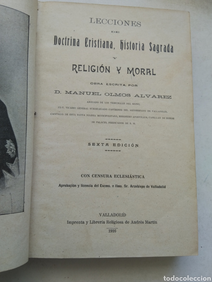 Libros antiguos: RELIGI&Oacute;N Y MORAL/MANUEL OLMOS - Foto 4