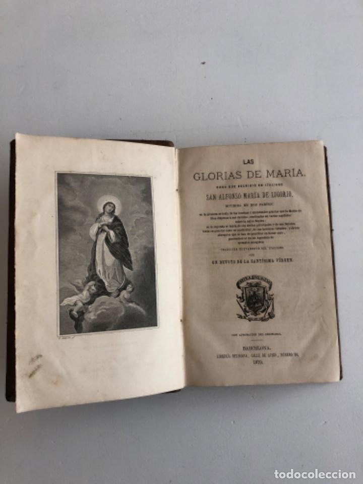 Libros antiguos: LAS GLORIAS DE MAR&Iacute;A SAN ALFONSO MAR&Iacute;A DE LIGORIO