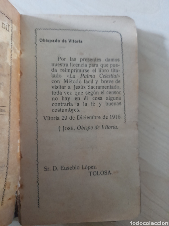 Libros antiguos: La palma celestial. Devocionario - Foto 3