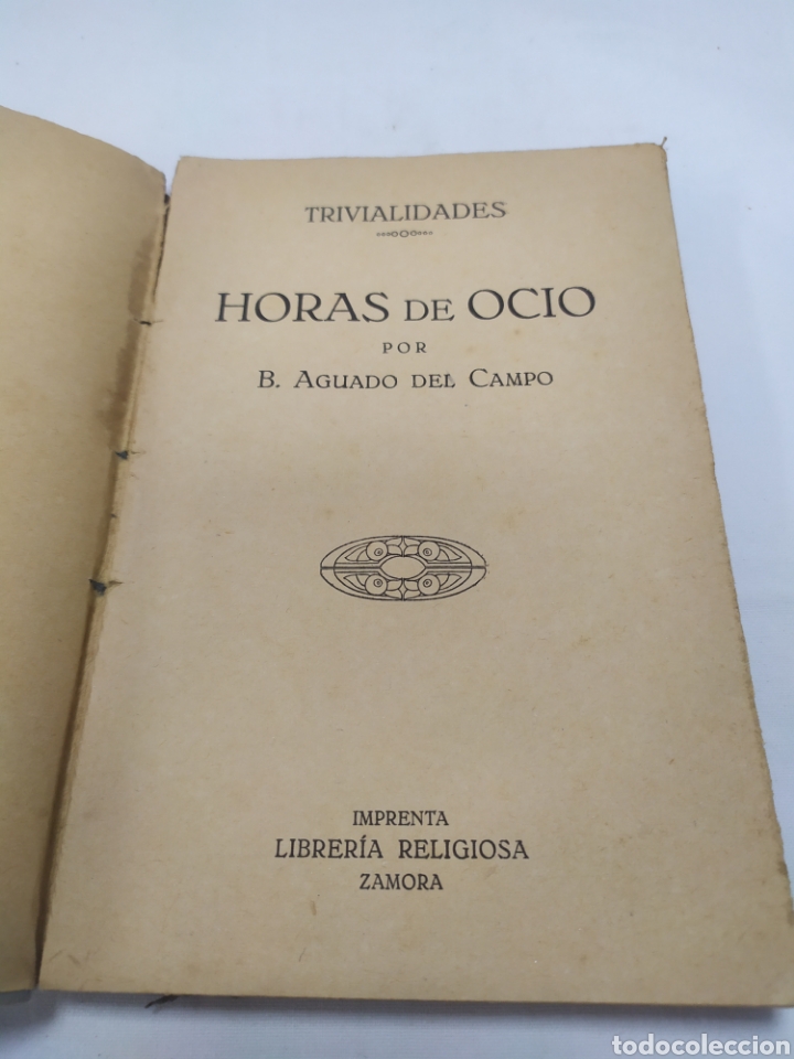 Libros antiguos: Horas de ocio, 1925 - Foto 3
