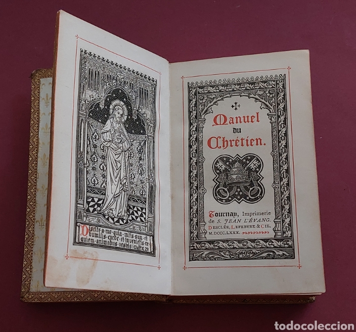 Libros antiguos: DEVOCIONARIO, MANUEL DE CR&Eacute;TIENE. 1880. - Foto 4