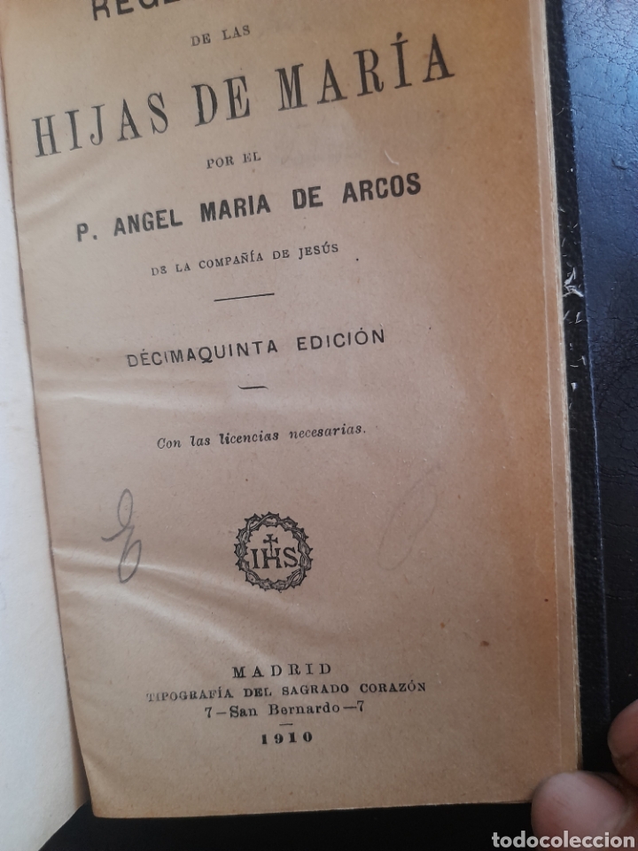 Antiquarische B&uuml;cher: Reglamento de las Hijas de Maria de 1910