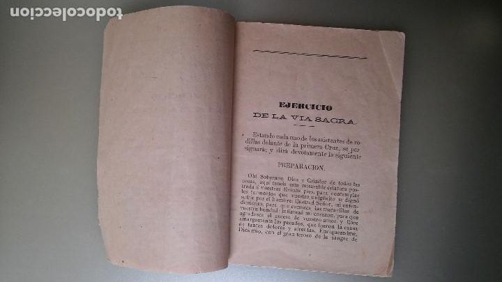 Libros antiguos: Via Crucis 1879 - Foto 4