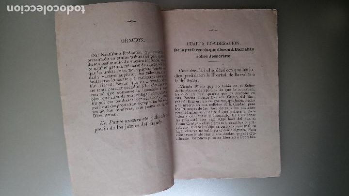 Libros antiguos: Via Crucis 1879 - Foto 6