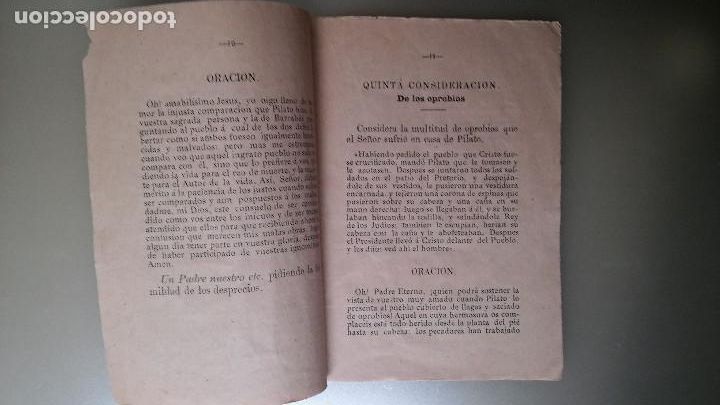 Libros antiguos: Via Crucis 1879 - Foto 7