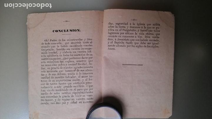 Libros antiguos: Via Crucis 1879 - Foto 9