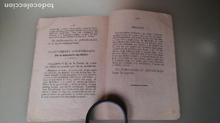 Libros antiguos: Via Crucis 1879 - Foto 10