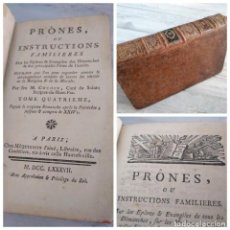 Libros antiguos: AÑO 1787: INSTRUCCIONES FAMILIARES PARA LOS DOMINGOS Y PRINCIPALES FIESTAS - JEAN-DENIS COCHIN
